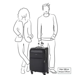 Reistrolleys|Reiskoffers>Gabol Cloud Trolley Medium 69 black