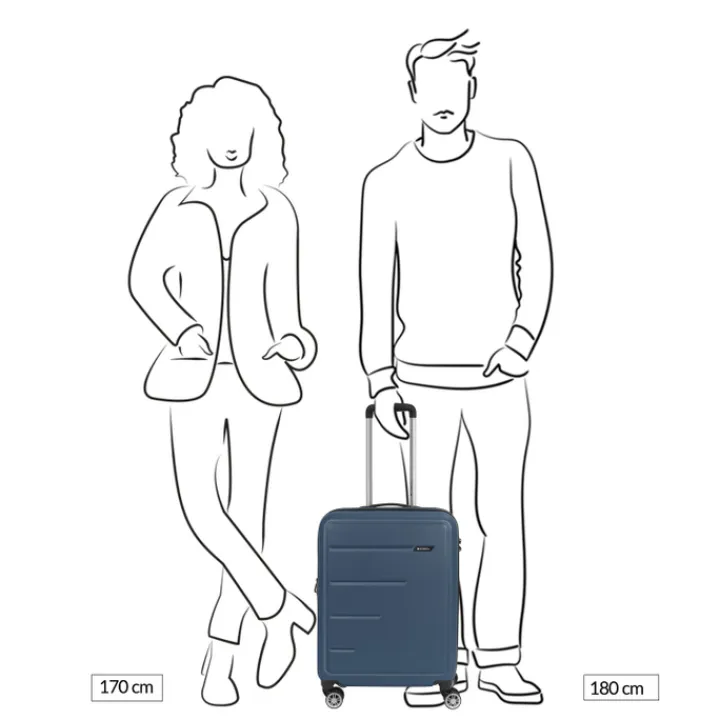 Handbagage Trolleys|Reiskoffers>Gabol Future Plus Cabin Trolley celeste