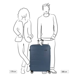 Reiskoffers|Harde Koffers>Gabol Future Plus Trolley 78 azul marino