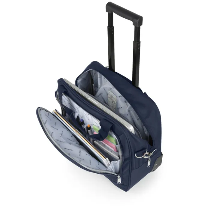 Reistrolleys|Handbagage Trolleys>Gabol Week Eco Pilot Case dark blue