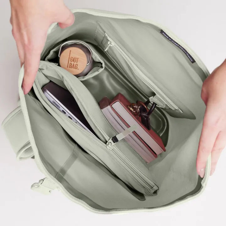 Heren Rugzakken|Schoolrugzak>GOT BAG RollTop Lite 2.0 Backpack 15" Monochrome porpoise