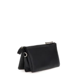 Schoudertassen|Crossbody>Guess Latona Mini Tri Cprtmnt Tz black