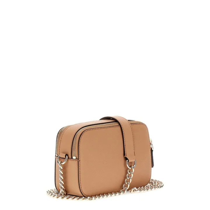 Schoudertassen|Crossbody>Guess Noelle Crossbody Camera beige