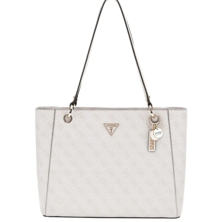 Shoppers|Schoudertassen>Guess Noelle Tote bone logo