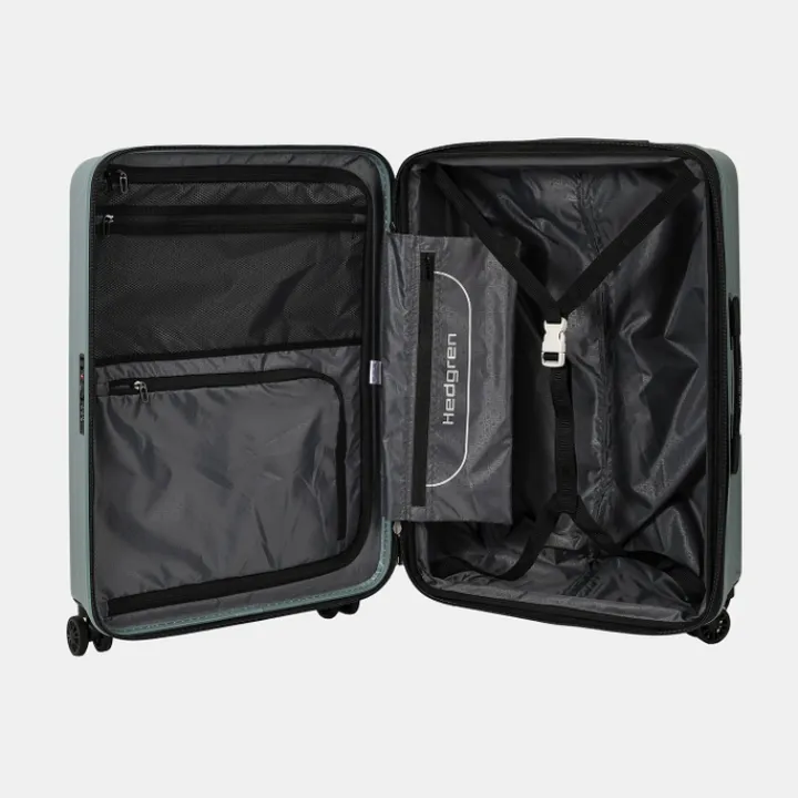 Reistrolleys|Reiskoffers>Hedgren Comby Grip M Expandable grey-green