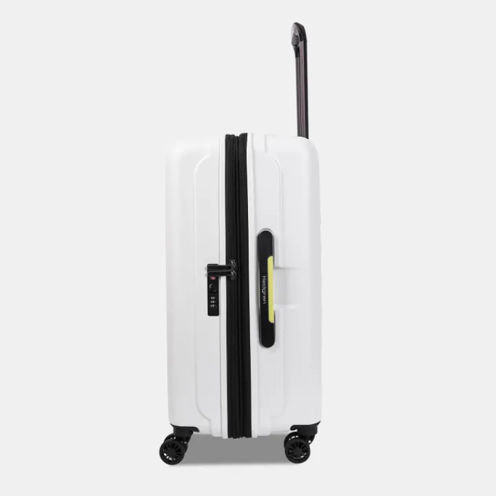 Harde Koffers|Reiskoffers>Hedgren Comby Grip M Expandable vaporous grey