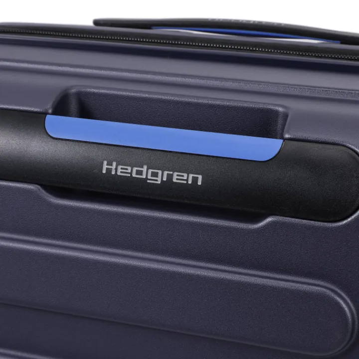 Harde Koffers|Reiskoffers>Hedgren Comby Grip M Expandable peacoat blue