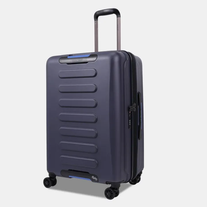 Harde Koffers|Reiskoffers>Hedgren Comby Grip M Expandable peacoat blue