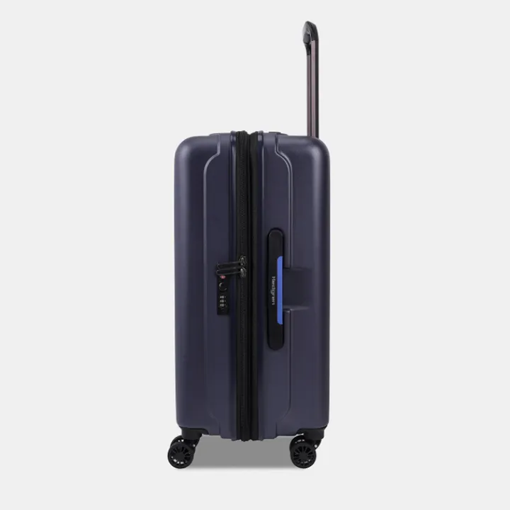 Harde Koffers|Reiskoffers>Hedgren Comby Grip M Expandable peacoat blue