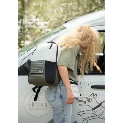 Kleine Rugzakken|15.6 Inch Laptoptassen>Hedgren Comby Performance Handle Laptop Backpack M 15.6" vaporous grey