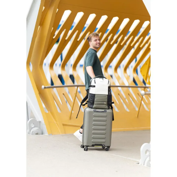 Handbagage Reistassen|Heren Reistassen>Hedgren Comby Performance Trip Cabin Backpack L 15.6" Expandable vaporous grey