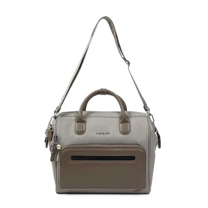 Herentassen|14 Inch Laptoptassen>Hedgren Galao RFID Briefcase 14" vintage taupe