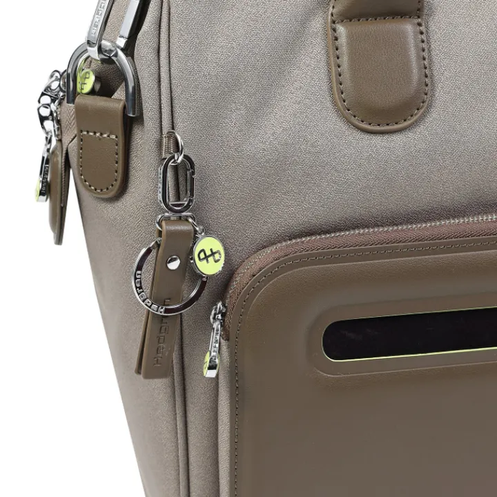 Herentassen|14 Inch Laptoptassen>Hedgren Galao RFID Briefcase 14" vintage taupe