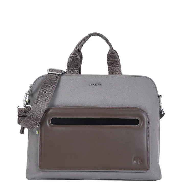 Laptop Schoudertassen|14 Inch Laptoptassen>Hedgren Lungo RFID Tote Bag vintage taupe