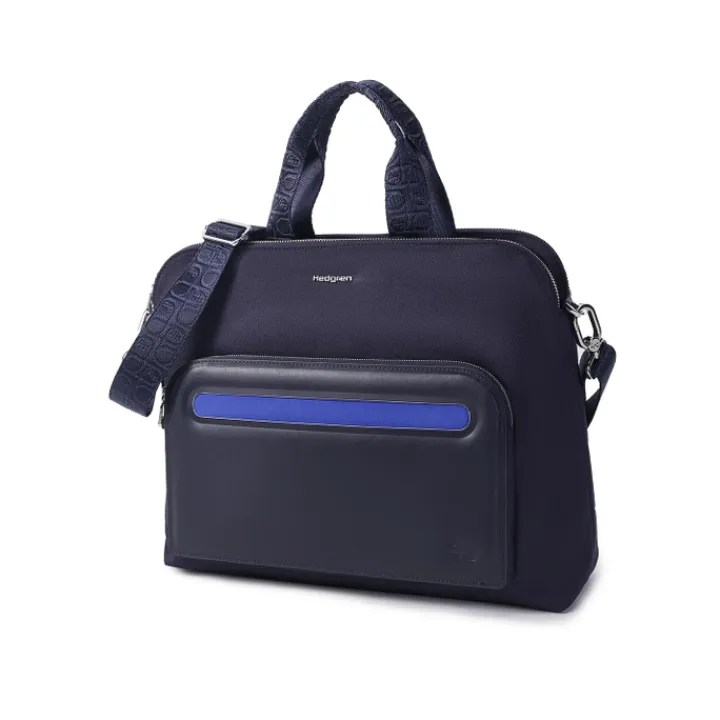 Laptop Schoudertassen|Dames Laptoptassen>Hedgren Lungo RFID Tote Bag peacoat blue