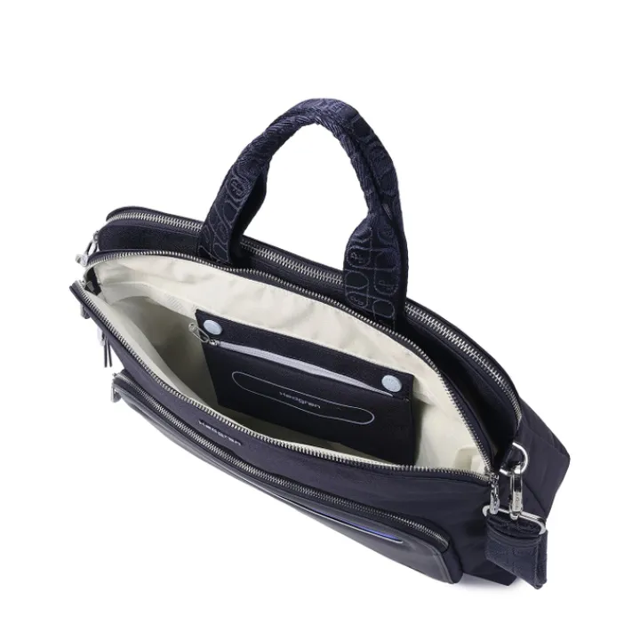 Laptop Schoudertassen|Dames Laptoptassen>Hedgren Lungo RFID Tote Bag peacoat blue