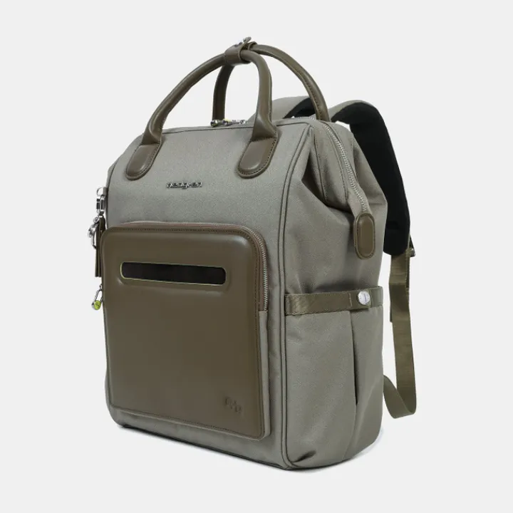 Kleine Rugzakken|Schoolrugzak>Hedgren Moka RFID Backpack M 14" vintage taupe