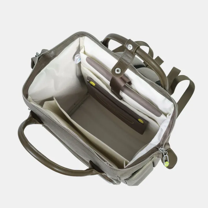 Kleine Rugzakken|Schoolrugzak>Hedgren Moka RFID Backpack M 14" vintage taupe
