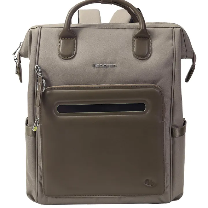 Schoolrugzak|Heren Schooltassen>Hedgren Moka RFID Backpack L 15.4" vintage taupe