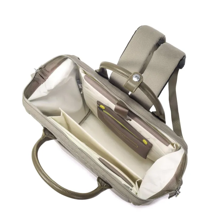 Schoolrugzak|Heren Schooltassen>Hedgren Moka RFID Backpack L 15.4" vintage taupe