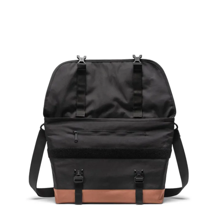 Schoudertassen|Herentassen>Herschel Supply Co. Cove Messenger black/saddle brown