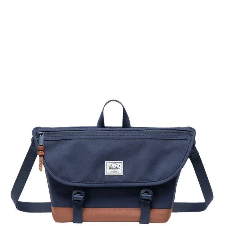 Schoudertassen|Herentassen>Herschel Supply Co. Cove Small Messenger navy/saddle brown