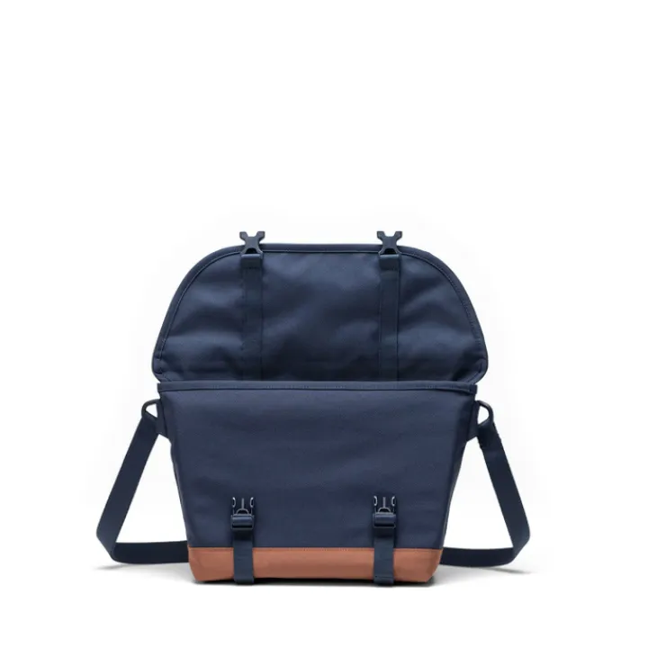 Schoudertassen|Herentassen>Herschel Supply Co. Cove Small Messenger navy/saddle brown