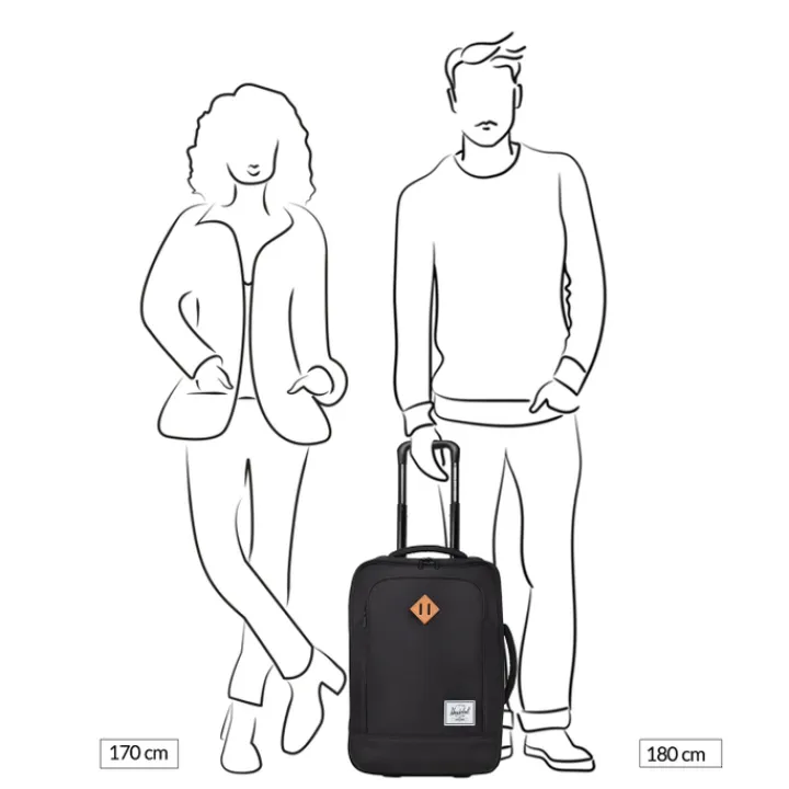 Handbagage Trolleys|Handbagage Koffers>Herschel Supply Co. Heritage Softshell Large CarryOn Luggage ash rose