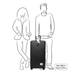 Reistrolleys|Reiskoffers>Herschel Supply Co. Heritage Hardshell Large Luggage black