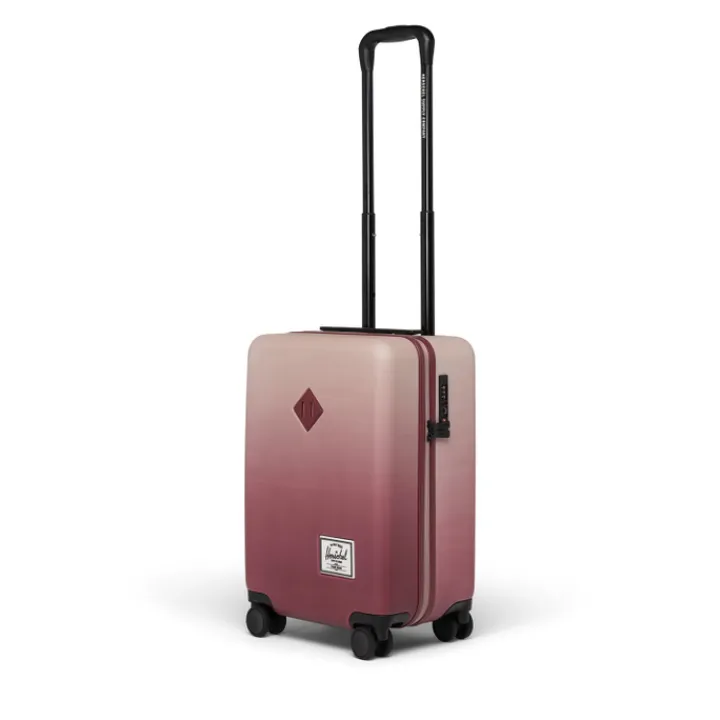 Handbagage Trolleys|Reistrolleys>Herschel Supply Co. Heritage Hardshell Carry On Luggage oxblood red gradient