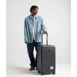 Reistrolleys|Reiskoffers>Herschel Supply Co. Heritage Hardshell Medium Luggage oxblood red gradient