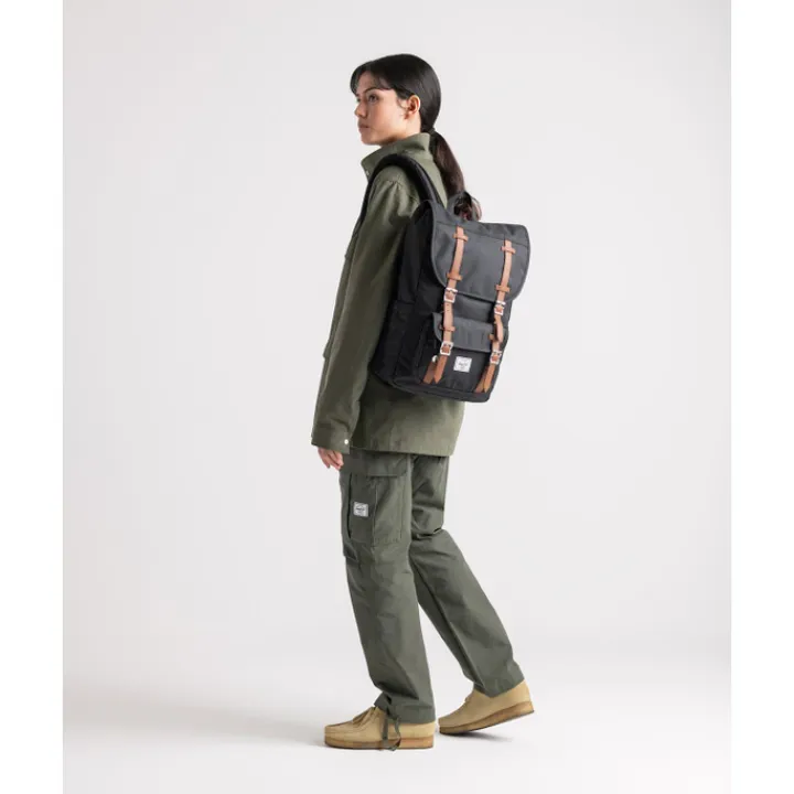 Heren Rugzakken|Dames Rugzakken>Herschel Supply Co. Little America Mid Backpack light grey crosshatch