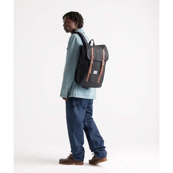 Heren Rugzakken|Dames Rugzakken>Herschel Supply Co. Retreat Backpack raven crosshatch