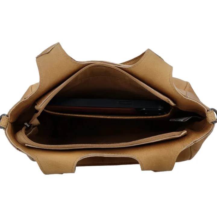 Handtassen|Damestassen>Hide & Stitches Earth Handbag sand