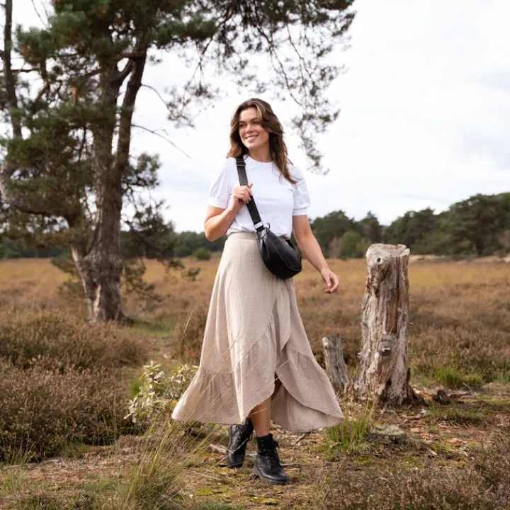 Crossbody|Damestassen>Hide & Stitches Earth Hipbag sand
