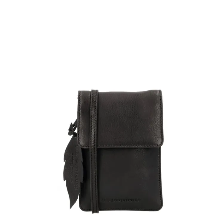 Telefoontasjes|Damestassen>Hide & Stitches Earth Phonebag black