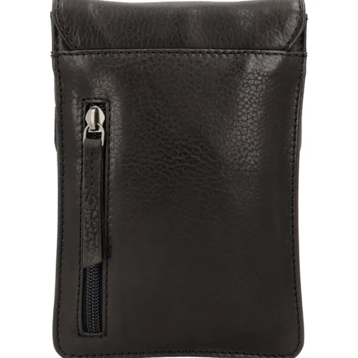 Telefoontasjes|Damestassen>Hide & Stitches Earth Phonebag black