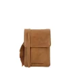Telefoontasjes|Damestassen>Hide & Stitches Earth Phonebag brown