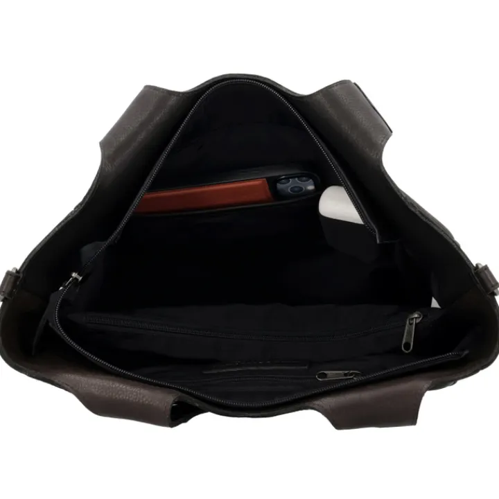 Schoudertassen|Herentassen>Hide & Stitches Earth Shopper black