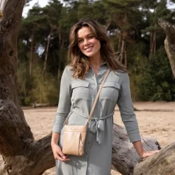 Schoudertassen|Crossbody>Hide & Stitches Earth Shoulderbag sand