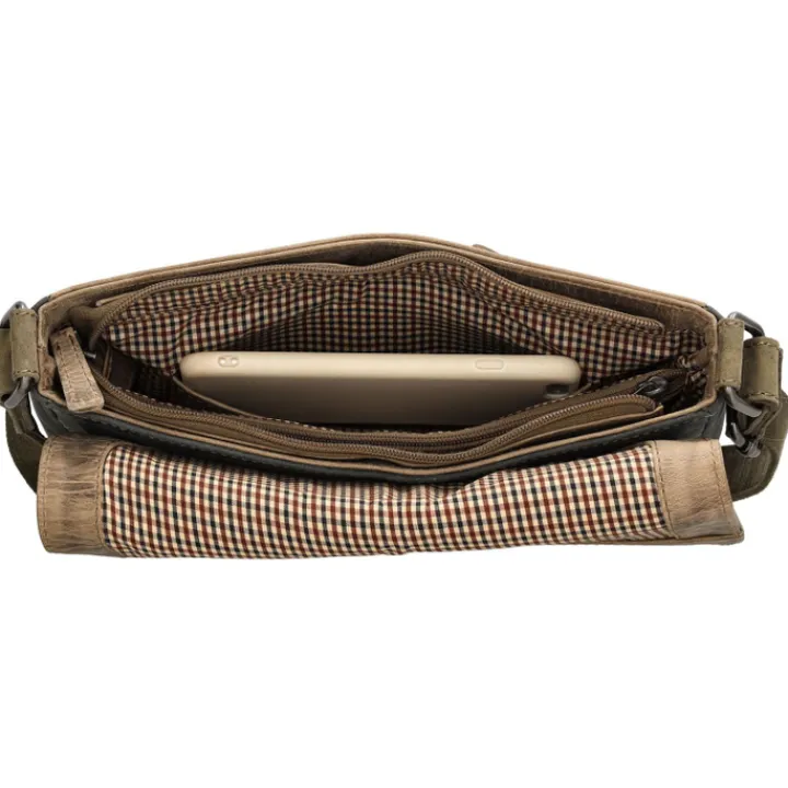 Schoudertassen|Crossbody>Hide & Stitches Himalaya Shoulderbag olivegreen