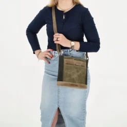 Schoudertassen|Crossbody>Hide & Stitches Himalaya Shoulderbag olivegreen