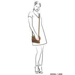 Schoudertassen|Crossbody>Hide & Stitches Idaho Celestial Schoudertas bruin