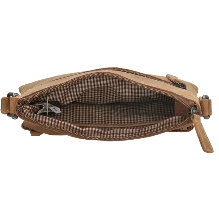 Schoudertassen|Crossbody>Hide & Stitches Idaho Celestial Schoudertas bruin