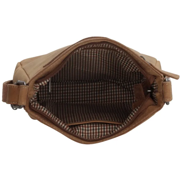 Schoudertassen|Crossbody>Hide & Stitches Idaho Dusk Schoudertas bruin