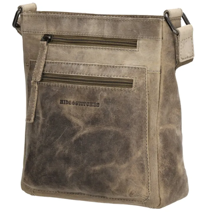 Schoudertassen|Crossbody>Hide & Stitches Idaho Dusk Schoudertas donkerzand