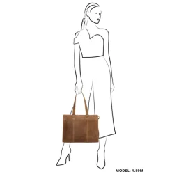 Shoppers|Schoudertassen>Hide & Stitches Idaho Eclipse Laptoptas bruin