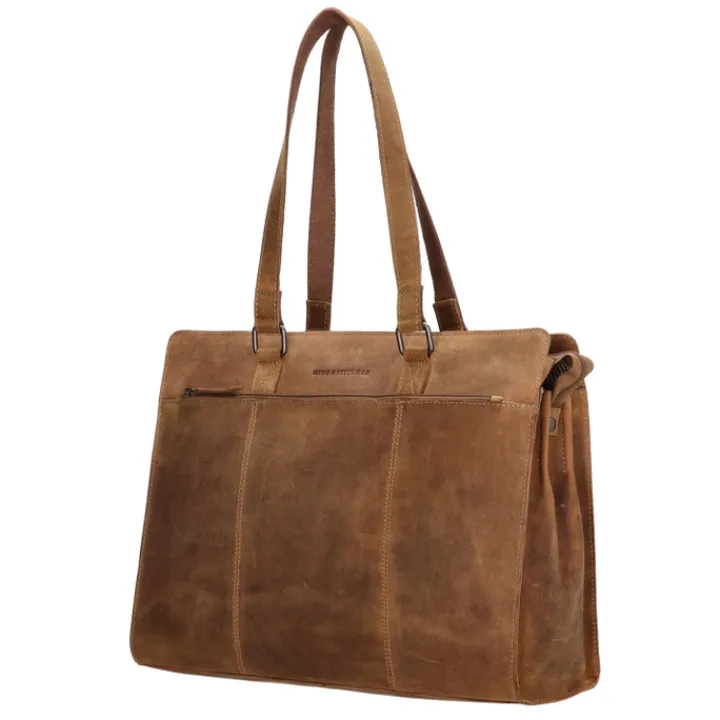 Shoppers|Schoudertassen>Hide & Stitches Idaho Eclipse Laptoptas bruin