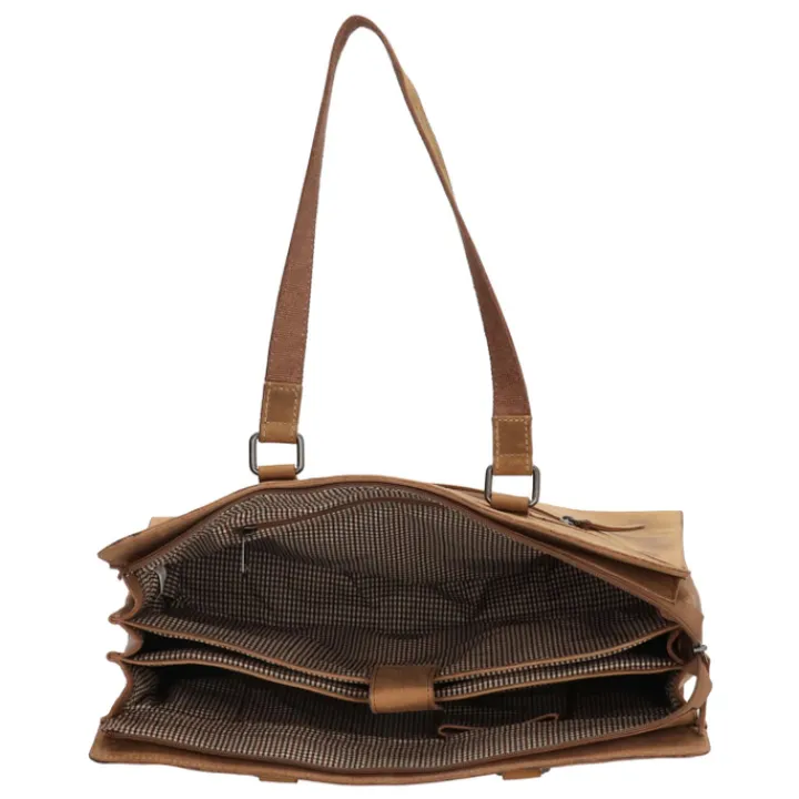 Shoppers|Schoudertassen>Hide & Stitches Idaho Eclipse Laptoptas bruin