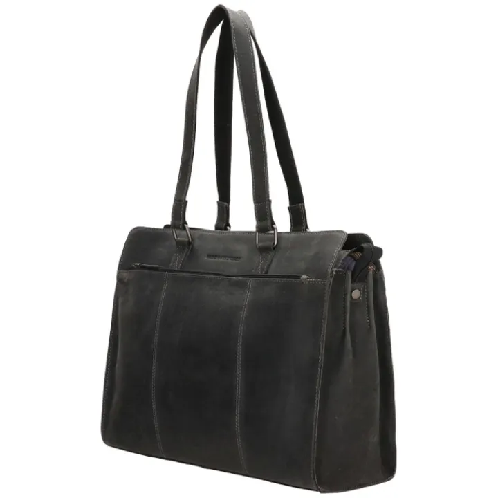 Shoppers|Schoudertassen>Hide & Stitches Idaho Eclipse Laptoptas zwart